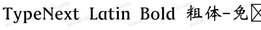 TypeNext Latin Bold 粗体字体转换